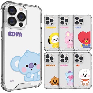 🇰🇷【 Korean Phone Case 】 BT21 Baby Clear Air Cushion Reinforced Case Made in Korea Compatible for Apple iPhone Samsung Galaxy