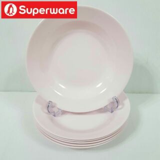 ซุปเปอร์แวร์ จานลึก 8 นิ้ว ครึ่งโหล Superware