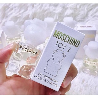 MOSCHINO TOY 2 EDP 5 ml น้ำหอมแท้ มอสชิโน่ ทอยส์ 2 (มีกล่อง) (หัวแบบแต้ม)