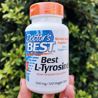 แอล-ไทโรซีน Best L-Tyrosine 500 mg 120 Veggie Caps (Doctors Best®)