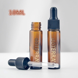 Doterra [น้ํามันหอมระเหยเด็ก] ขวดสเปรย์เปล่า ขนาดเล็ก 10 มล. สีน้ําตาล สําหรับใส่น้ํามันหอมระเหย Doteri Dropper