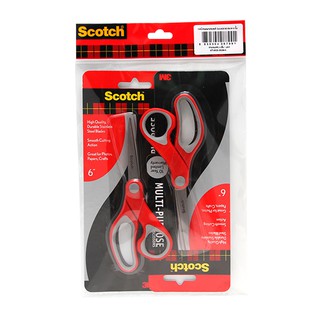 สก๊อตช์ กรรไกร 6 นิ้ว รุ่น CAT1426 x 2 เล่ม Scotch Scissors 6 inch Model CAT1426 x 2 pieces