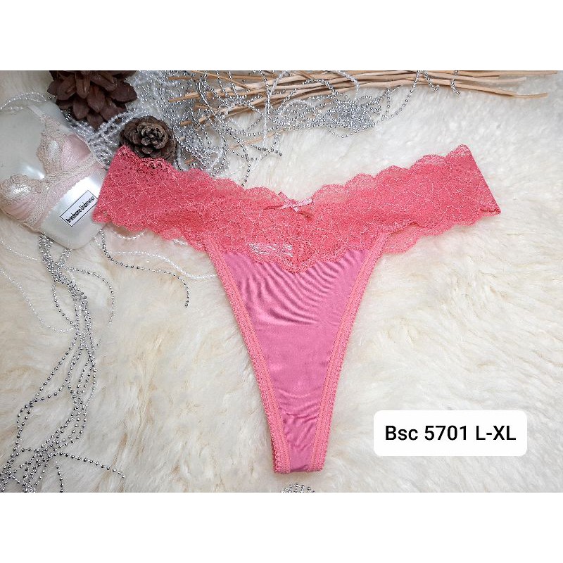 Bsc Size L-XLต้นๆ  ชุดชั้นใน/กางเกงชั้นใน ทรงจีสตริง (G string) Bsc5701L