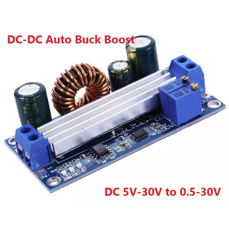 AB13 DC-DC Auto Buck Boost Converter Step Up/Down CC CV MPPT DIY 4A 60W iTeams โมดูลปรับแรงดันไฟและก