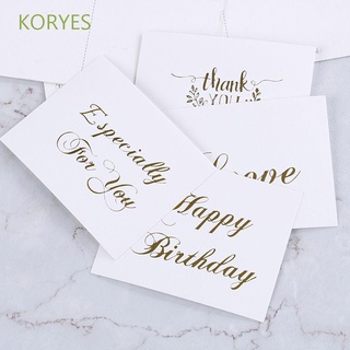 Koryes การ์ดอวยพรการ์ดอวยพรวันเกิด Diy 100 ชิ้น