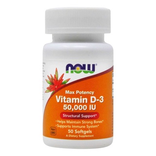 NOW Foods, Vitamin D-3, 50,000 IU, 50 Softgels