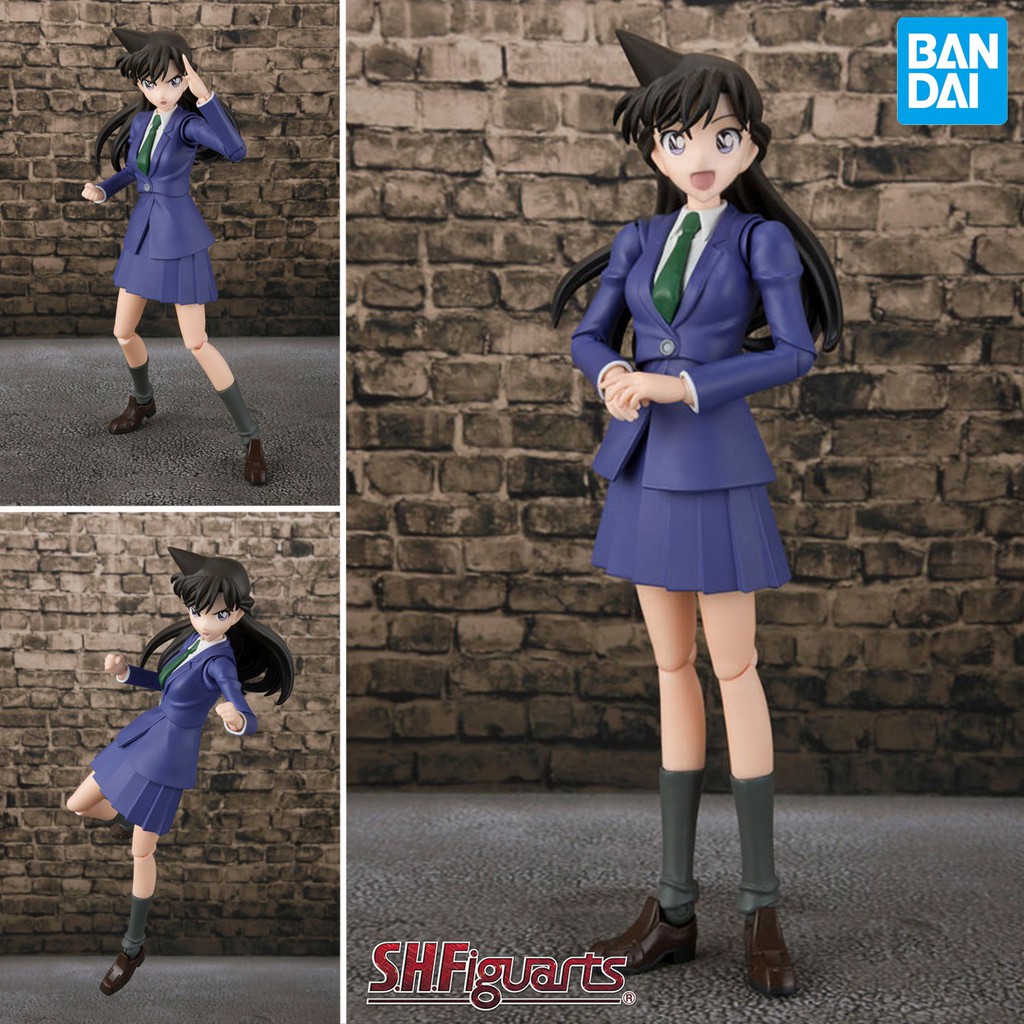 Model Figma งานแท้ Original ฟิกม่า Bandai Detective Conan ยอดนักสืบจิ๋ว โคนัน Mouri Ran Mori โมริ รัน ชุดนักเรียน