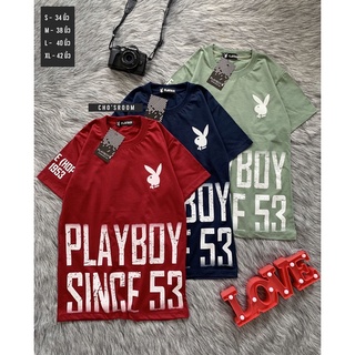 พร้อมส่ง 🐰 เสื้อยืดเพย์บอย playboy งานสกรีนสุดเท่ห์