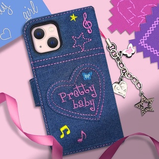 พร้อมส่งจากไทย - RUBBIE’S ROOM PRETTY BABY Y2K IPHONE CASE เคสยีนส์ ลิขสิทธิ์แท้