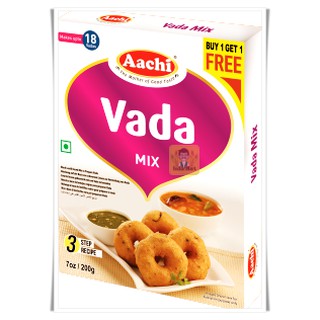 แป้งทอดสำเร็จรูปสำหรับขนม วาดะ (Vada Mix) – Aachi (200 กรัม / Grams) ซื้อ 1 แถม 1 (Buy 1 Get 1 Free)