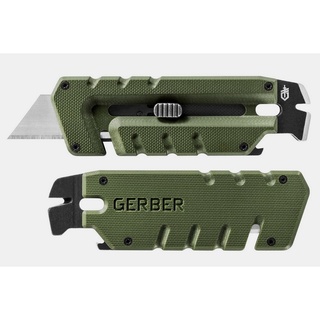 Gerber Prybrid Utility Multi-Function Tool, Replaceable Razor Blade, Green G10 Handles (31-003743)