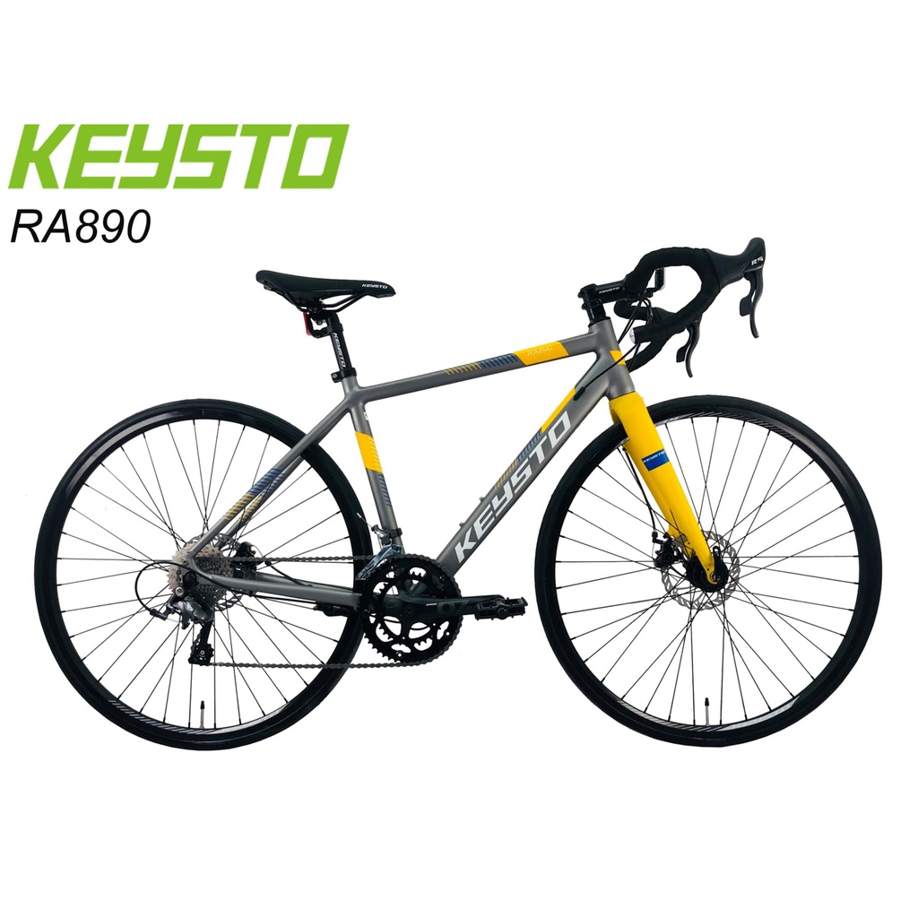 จักรยานเสือหมอบ KEYSTO RA890 ดิสเบรค เฟรม  ALLOY DISc ROAD BIKE, 2X9 สปีด LTWOO R5 ดิสสาย