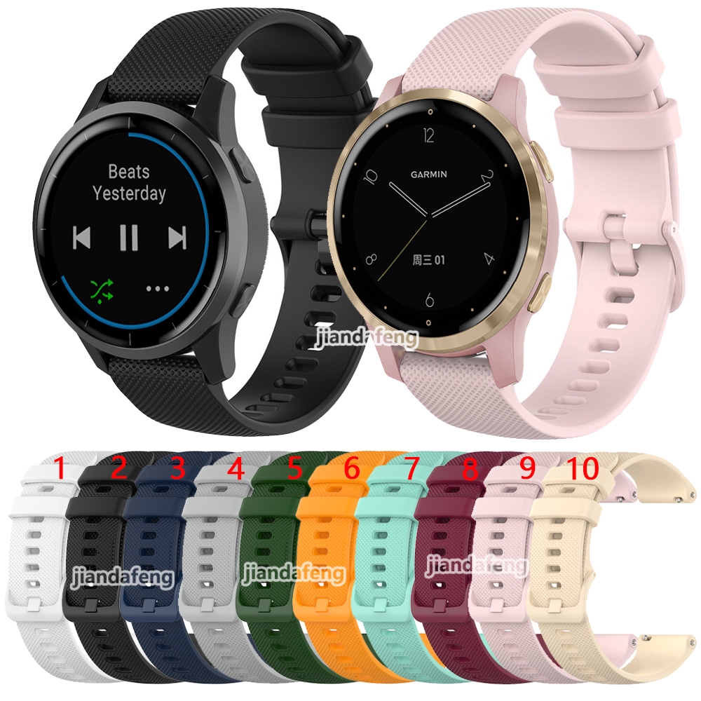 สําหรับ Garmin Venu 3S 2s 255S 265s vivoactive 4S 3S สายนาฬิกาซิลิโคนอ่อน