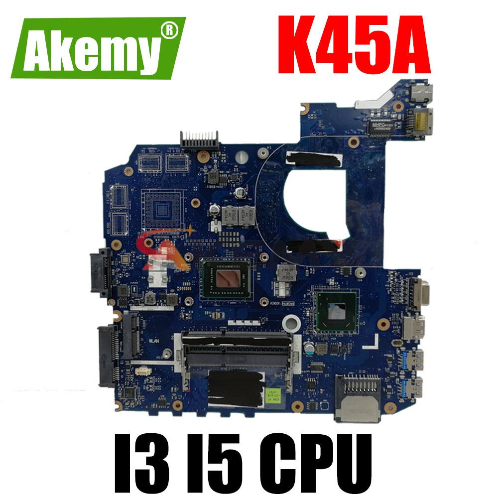 K45A motherboard LA-8221P motherboard For Asus K45VD A45V K45VM K45VS A85V Laptop motherboard mainbo