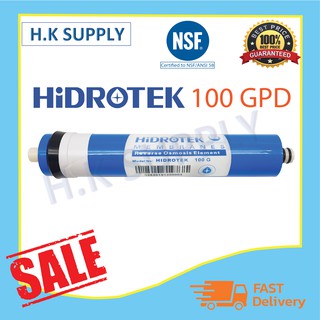 Hidrotek ไส้กรองน้ำ ไส้กรองเมมเบรน RO เมมเบรน Membrane  50 100 150 GPD เครื่องกรองน้ำ ตู้น้ำหยอดเหรียญ