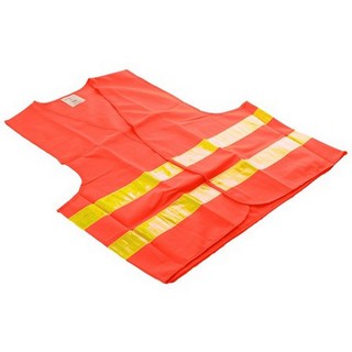 RIGHT 5102 2 STRIP SAFETY VEST เสื้อจราจร RIGHT 5102 2 แถบ สีส้ม อุปกรณ์นิรภัยสาธารณะ ชุดและอุปกรณ์เซฟตี้ เครื่องมือช่าง