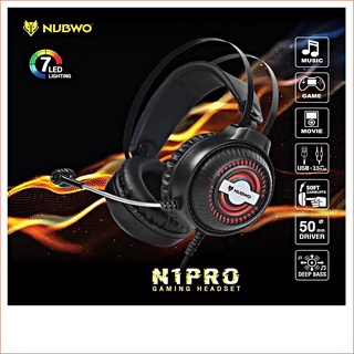 🚀ส่งเร็ว🚀 หูฟังเกมมิ่ง Nubwo N1 PRO Gaming Headset หูฟังคอม หูฟัง Stereo ประกันศูนย์ 1 ปี