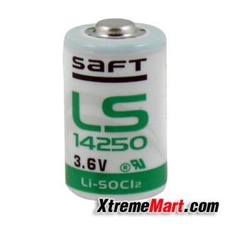 แบตเตอรี่ SAFT LS 14250 3.6V 1/2AA ลิเธี่ยม ชาร์จไม่ได้ Primary Lithium Battery ของแท้ 100%(ก้อนละ)