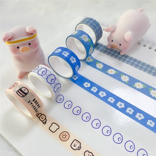 【พร้อมส่ง】เทปตกแต่งคำที่มีสีสัน เทปวาชิ สติกเกอร์โน้ตบุ๊คDIY เทปตกแต่งน่ารักเครื่องเขียน