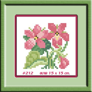 ไอแอมครอสติช iamcrossstitch DIY รหัสTmini-212 15x15 cm. ชุดอุปกรณ์งานฝีมือปักครอสติชครบชุด