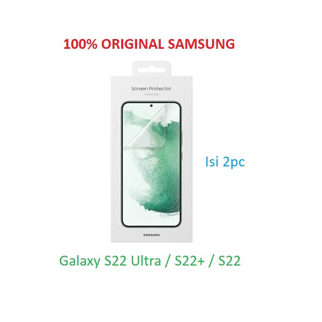 SAMSUNG ตัวป้องกันหน้าจอป้องกันรอยขีดข่วน Galaxy S22 Ultra S22+ Plus S22 5G ของแท้