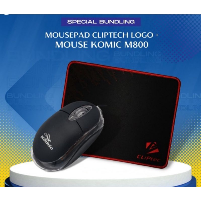 Bundling Cliptec Logo Mousepad & Comic Mouse M800