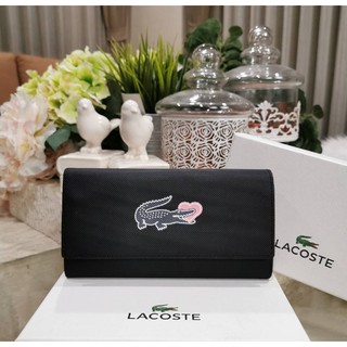 พร้อมส่งชนช็อป! LACOSTE FACTORY LONG WALLET กระเป๋าสตางค์ใบยาวรุ่นใหม่ล่าสุด