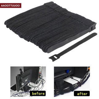 สายเคเบิ้ลยูนิเวอร์แซลพร้อมเทป Velcro สายเคเบิ้ลข้อมูลและหูฟัง 50 ชิ้น