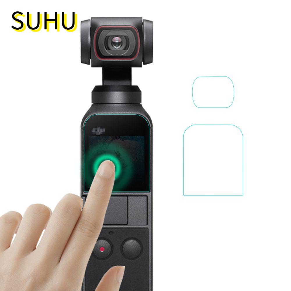 SUHU 1/2 Set Cover Lens Film Accessories Tempered Glass Screen ...