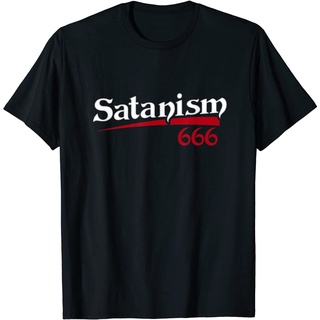 เสื้อยืด พิมพ์ลาย Satanism 666 I Satanic Occult I Baphomet สําหรับผู้ใหญ่S-5XL