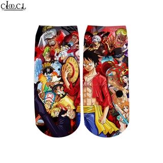 CLOOCL Anime One Piece 3D Print Men Harajuku Style Cotton Socks