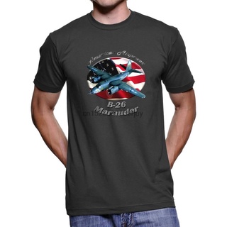 [S-5XL] เสื้อยืด พิมพ์ลาย B 26 Marauder American Airpower สไตล์คลาสสิก สําหรับผู้ชาย