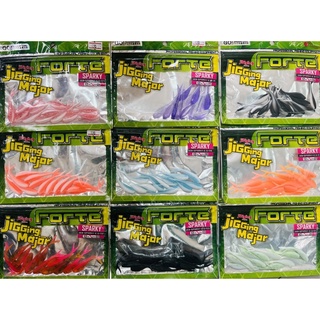 เหยื่อยาง forte jigging major sparky 168-sparky 2" pack หาง2แฉก 12pcs