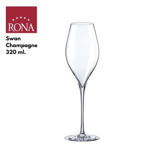 Rona Swan champagne 320 ml.-แก้วคริสตัลแท้ Rona รุ่น Swan champagne 320 มล.สำหรับแชมเปญบรรจุ1ใบ (no box)