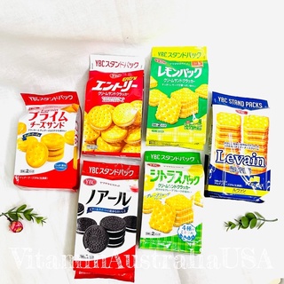 YBC Lemon Pack Cream Sandwich Cracker และ YBC Levain Chesse sandwich Crackers เครกเกอร์สอดไส้ครีมมะนาว และ เครกเกอร์ชีส