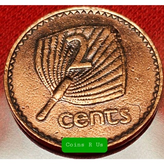 เหรียญต่างประเทศ ฟิจิ ปี 1990 - 2005 ชนิด 2 Cents ขนาด 21.1 มม. ผ่านใช้สวย น่าสะสม