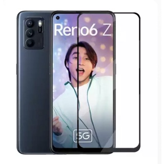 F ฟิล์มกระจกเต็มจอ Oppo Reno 6Z 5G ฟิล์มกระจกนิรภัยเต็มจอ ฟิล์มออฟโป้ ฟิล์มกระจกกันกระแทก Reno6z