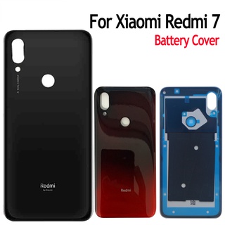 ใหม่ ของแท้ ฝาครอบแบตเตอรี่ด้านหลัง พร้อมกาว สําหรับ Xiaomi Redmi 7 Redmi 7