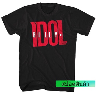 เสื้อยืดลําลอง ผ้าฝ้าย 100% แขนสั้น พิมพ์ลายโลโก้ Billy Idol ใส่สบาย 2022