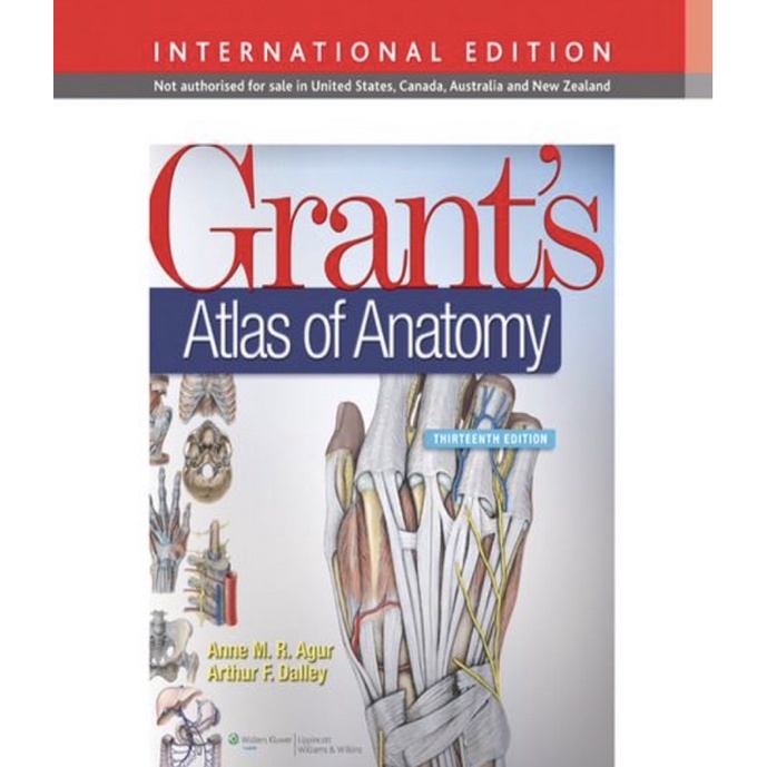 (มือ1มีซีล) Grant's Atlas of Anatomy