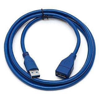 [1m] สายต่อ เพิ่มความยาว สาย USB 3.0 แรง เร็วเต็มสปีด 5Gbps ( USB3.0 Extension Cable) ยาว 100cm สีฟ้า