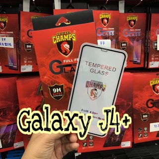 CHAMPS กระจกกันรอยเต็มจอแบบใส รุ่น Samsung J4 plus(ไม่มีฟิล์มด้านหลัง)