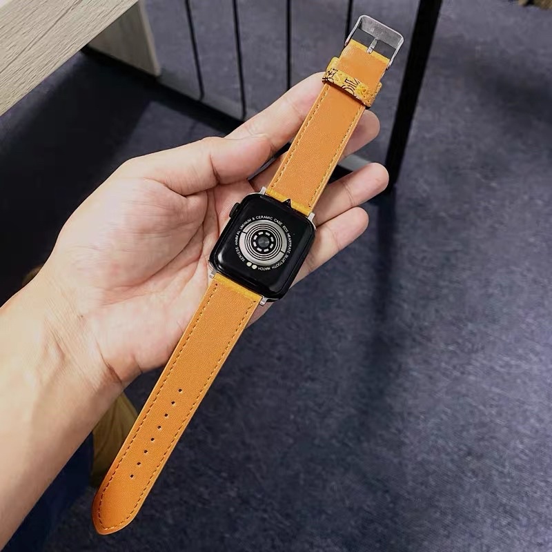 NEW พร้อมส่ง สายหนัง PU พิมพ์ลาย ใช้ได้กับ Smart Watch 8 7 6 5 4 3 2 1 SE Ultra 8 HW8Max X8Promaxbig Hw67mini TK800