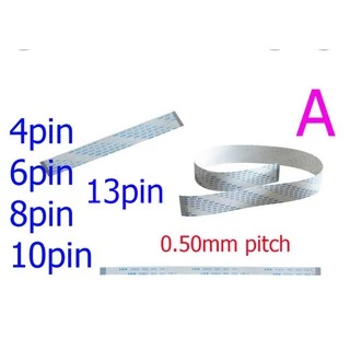 สายแพ 4 6 8 10 13 pin 0.50mm pitch ffc cable AWM 20624 80C 60V ชนิด A