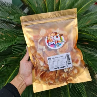 Dogfin ไก่พันครีบปลาอบแห้ง100% เสริมแคลเซียมสำหรับสุนัข