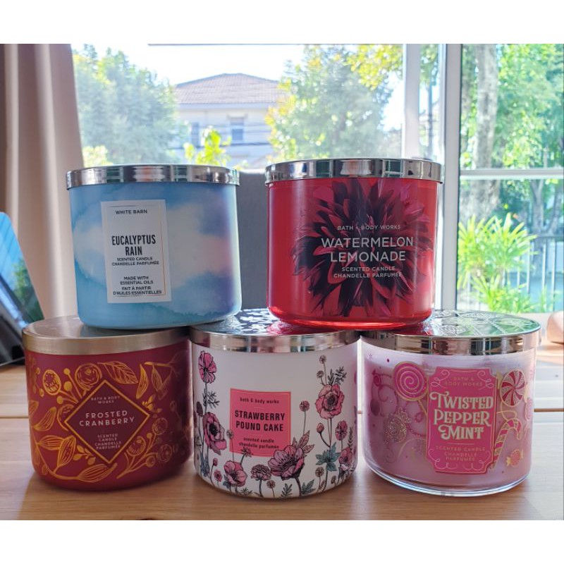 (พร้อมส่ง)*New*Bath&Body Works 3-Wick Candles 411 g.