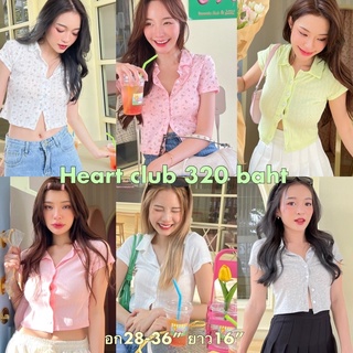 Cintage♡ CT1787 Heart club crop by cintage237 🌸 เสื้อครอป