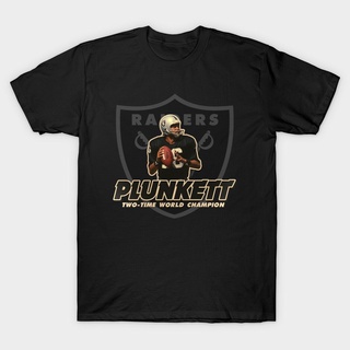 เสื้อยืด ผ้าฝ้าย พิมพ์ลายมังงะ Raider Legend Jim Plunkett คุณภาพสูง สําหรับผู้ชายSize S-5XL