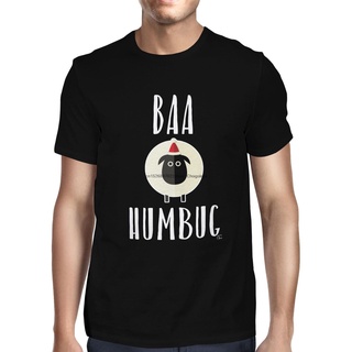 เสื้อยืด พิมพ์ลาย Baa Humbug Sheep Christmas สําหรับผู้ชาย 1 ชิ้น