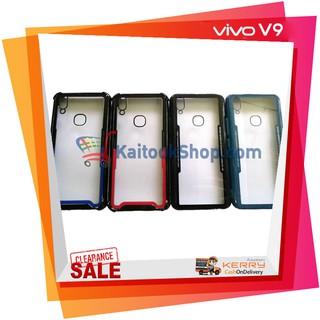 Luxury TPU Acrylic Transparent Cover Case # VIVO V9